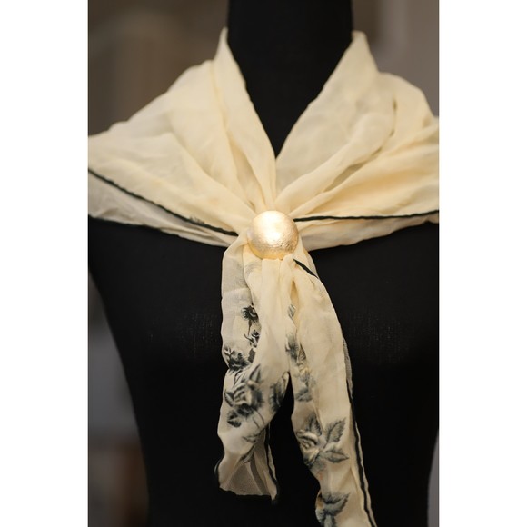 1960s Vintage Gold Scarf Clip Western Germany - Picture 5 of 5